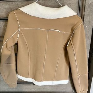 Michael Kors tan and white jacket